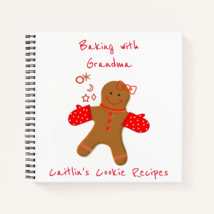 Children's Gingerbread Recipe Organizer Notebook