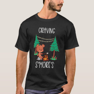 Childrens Glamping Gear Camping Bear Craving Smore T-Shirt