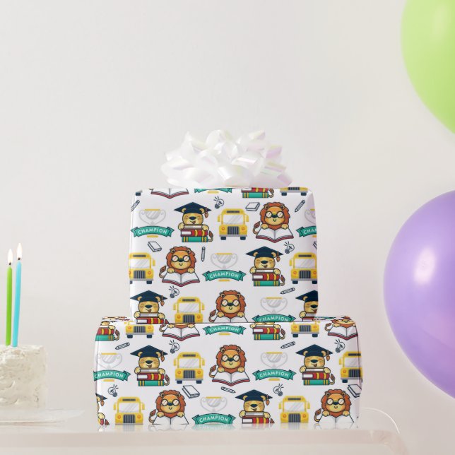 Children's Graduation  Wrapping Paper (Party Gifts)