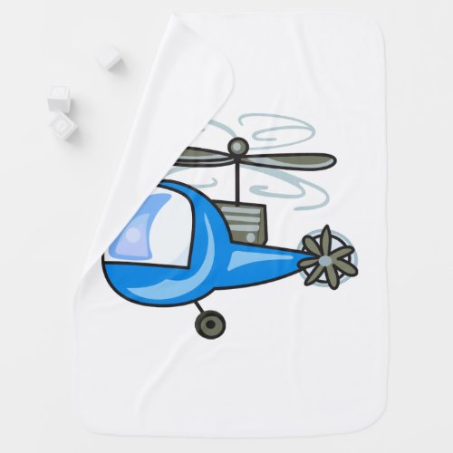 Childrens Helicopter Baby Blanket