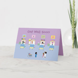 Childrens hospital get well soon card