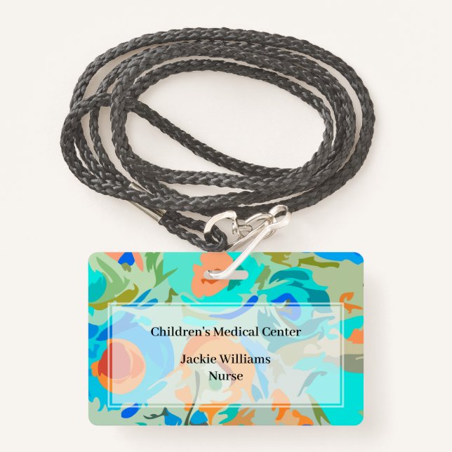 Children's Hospital Medical Staff Name Badges (Front with Lanyard)