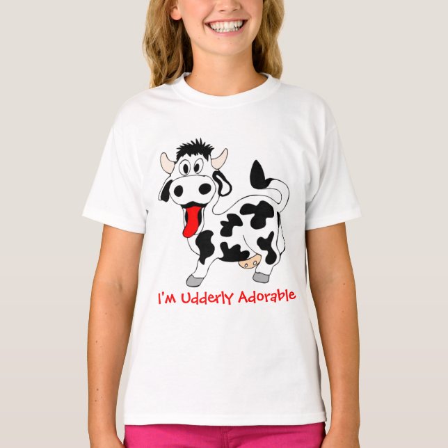 Children's, I'm Udderly Adorable T-Shirt (Front)
