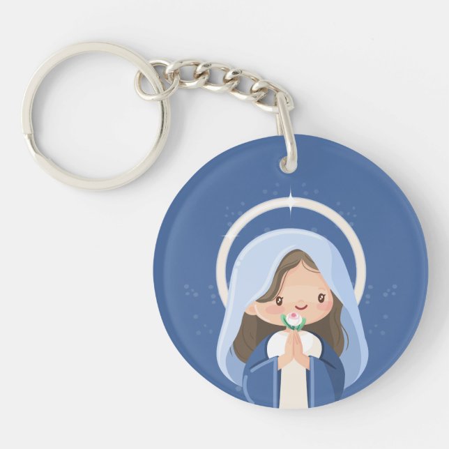 Children's Image of Immaculate Conception Keychain (Front)