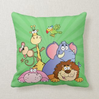 Children's Jungle Animal Pillows