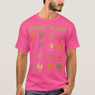 Childrens Kids Wild Animal Tracks Childrens Learni T-Shirt