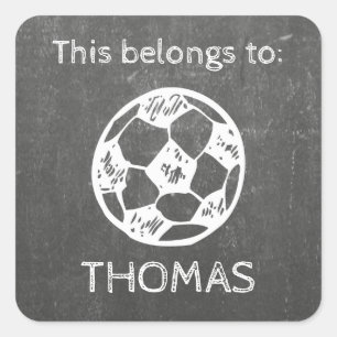 Children's labels - football board   waterproof