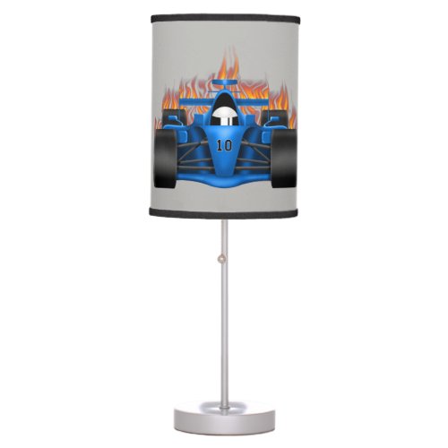 Childrens Lamp Race Car Flames