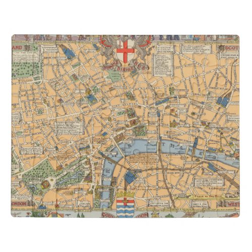 Childrens Map of London England Jigsaw Puzzle