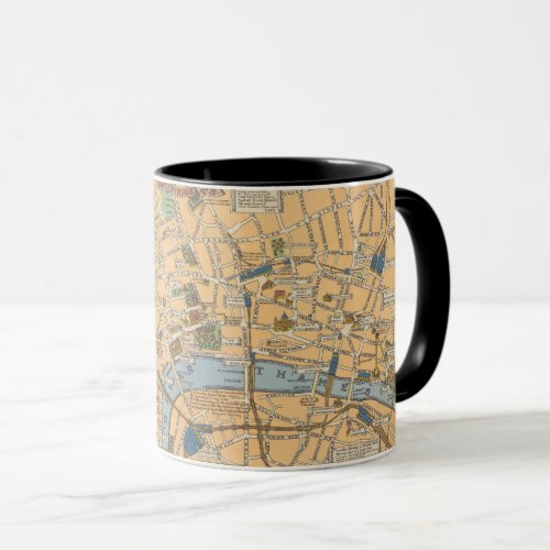 Childrens Map of London England Mug