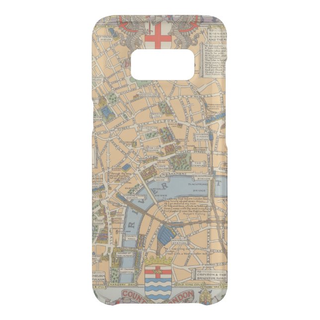 Children's Map of London, England Uncommon Samsung Galaxy Case (Back)