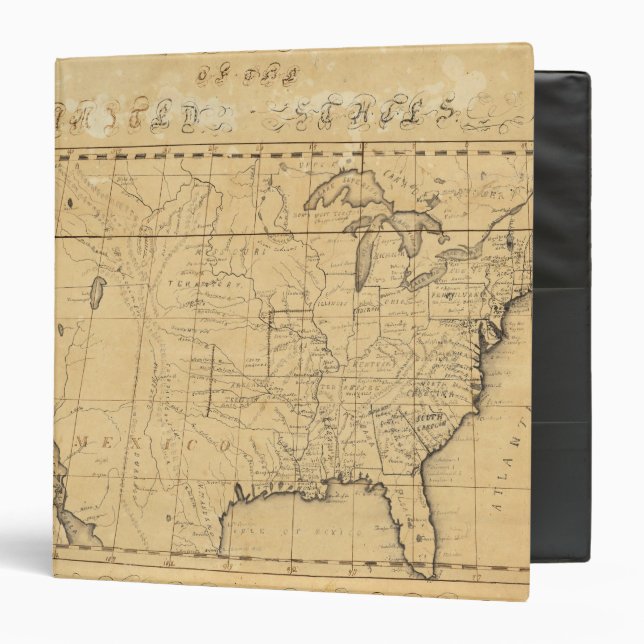 Children's Map Of The United States Binder (Front/Inside)