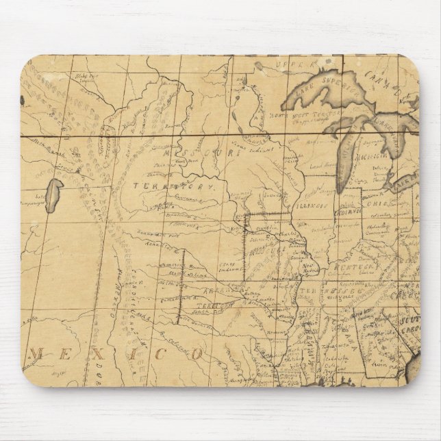 Children's Map Of The United States Mouse Pad (Front)