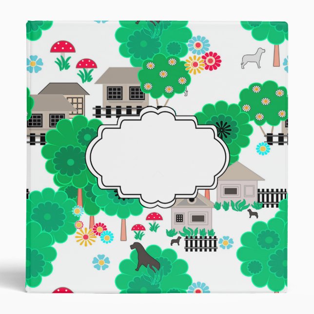 Children's motifs 3 ring binder (Front)