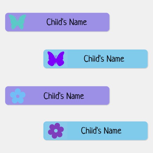 Children's name labels for school/water proof
