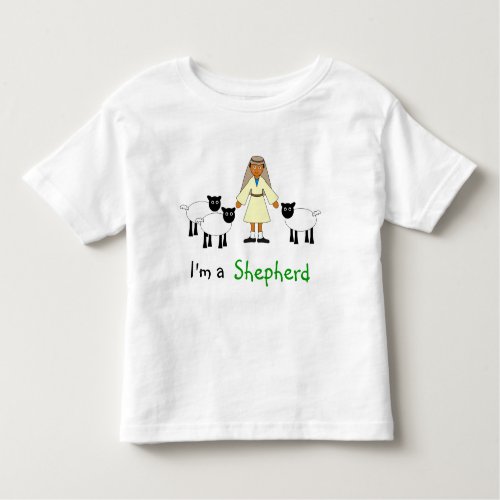 Childrens Nativity __ Cute Shepherd boy Toddler T_shirt