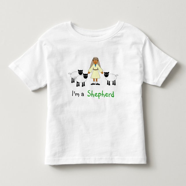 Children's Nativity -- Cute "Shepherd" boy Toddler T-shirt (Front)