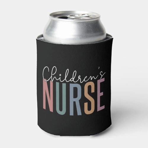 Childrens Nurse  Retro Childrens Nursing Can Cooler