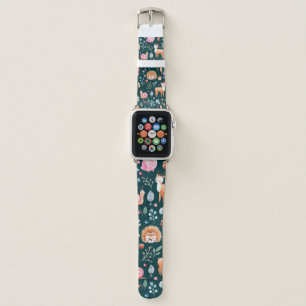 Children's pattern in watercolor technique. fairy  apple watch band