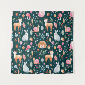 Children's pattern in watercolor technique. fairy tapestry