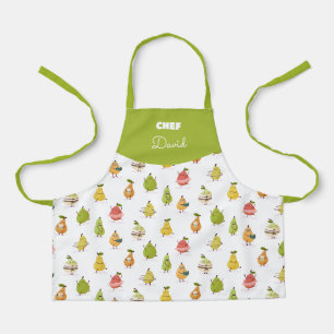 Children's pattern of fun pears apron