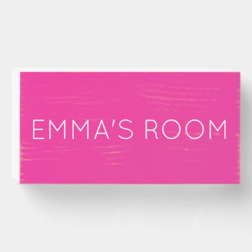 Childrens Personalized Bedroom Wall Art Wooden Box Sign