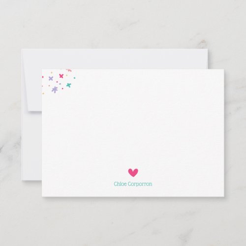 Childrens Personalized colorful sprinkles  Thank You Card