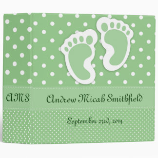 Children's Personalized Footprint Photo Album Binder
