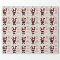 Personalized Letter/Gift From Santa Wrapping Paper