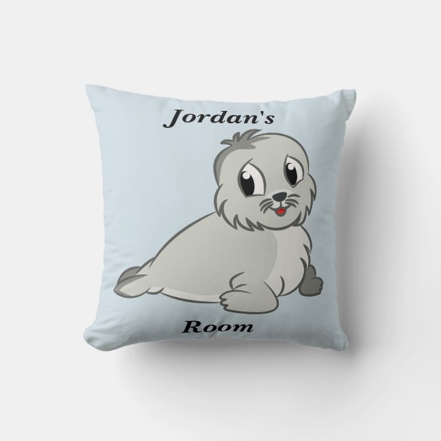 Children's Pillow Cute Baby Seal (Front)