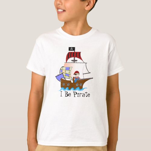 Childrens Pirate Ship T_shirt