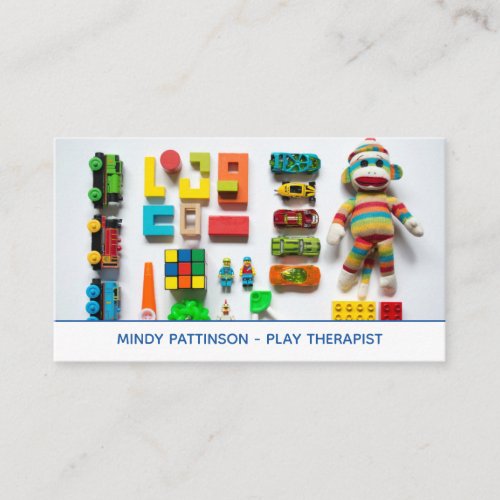 Childrens Play Therapist Toys Child Psychologist Business Card