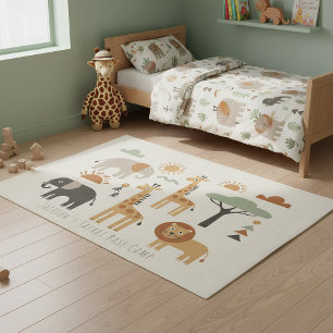 Children's Playful Safari Adventure ID1268 Outdoor Rug