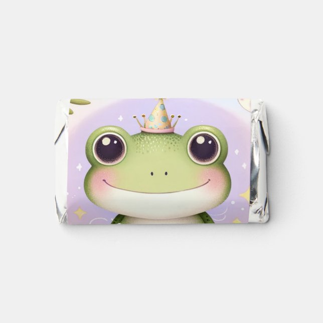 Children's Princess Frog Cute Birthday Party Hershey's Miniatures (Front)