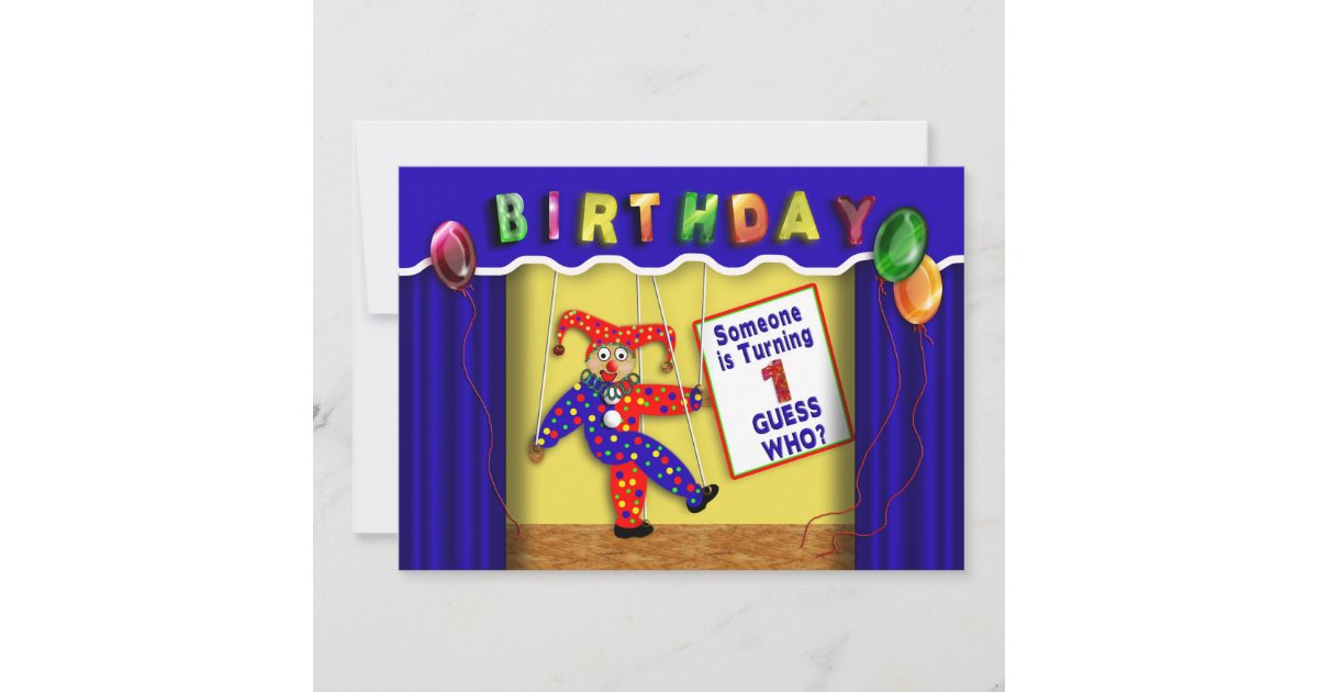 Children's Puppet Show Invitation Zazzle