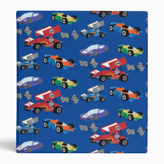 Children's Race Car 3 Ring Binder