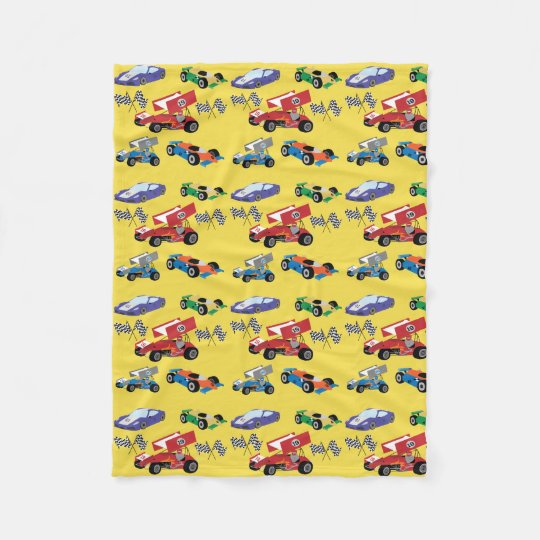 Children's Race Car Blanket
