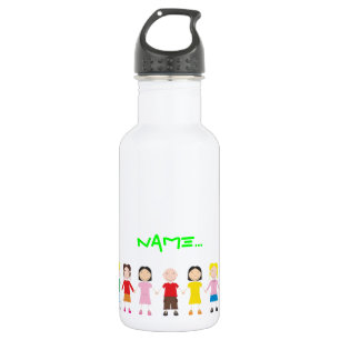 Children's Row Stainless Steel Water Bottle