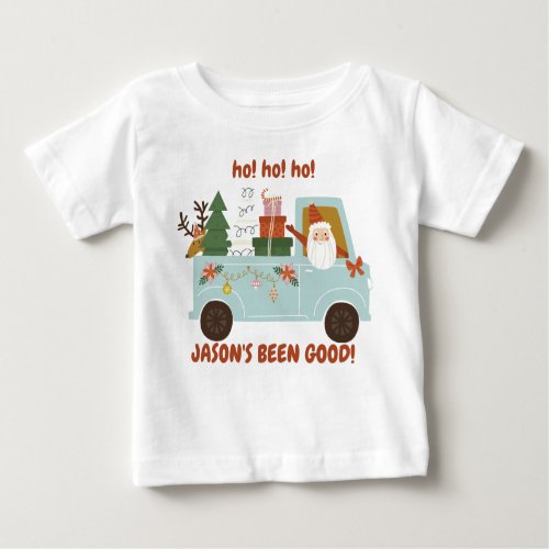 Childrens Santa Truck Christmas T_Shirt