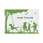 Children's Silouette Calling Card Children's Silouette Calling Card