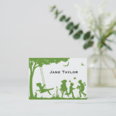 Children's Silouette Calling Card (Standing Front)