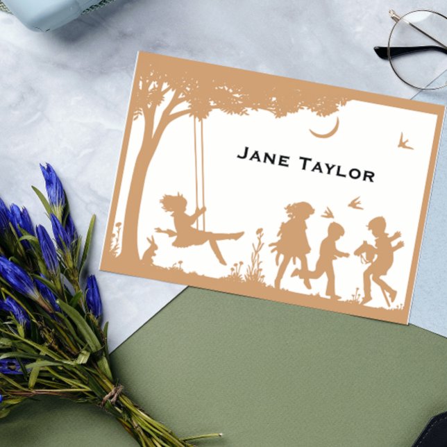 Children's Silouette Mom Calling Card (Creator Uploaded)
