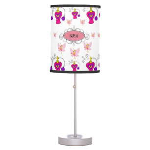 childrens spa pink lamp