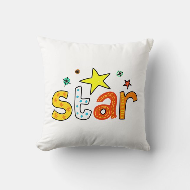 Children's Star Pillow (Front)