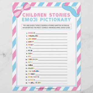 Children's Story Pictionary [Gender Surprise} Letterhead