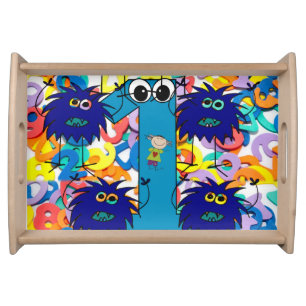 childrens sunglass white serving tray