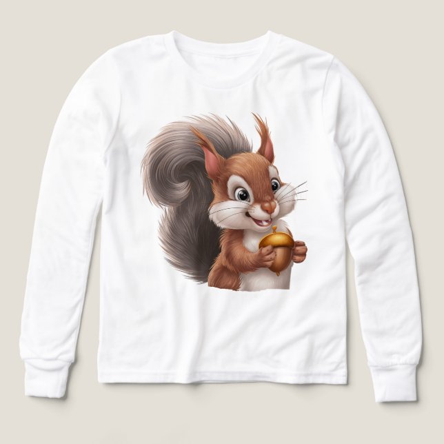 🐿️ children's sweater - sweet squirrel motif (Design Front)