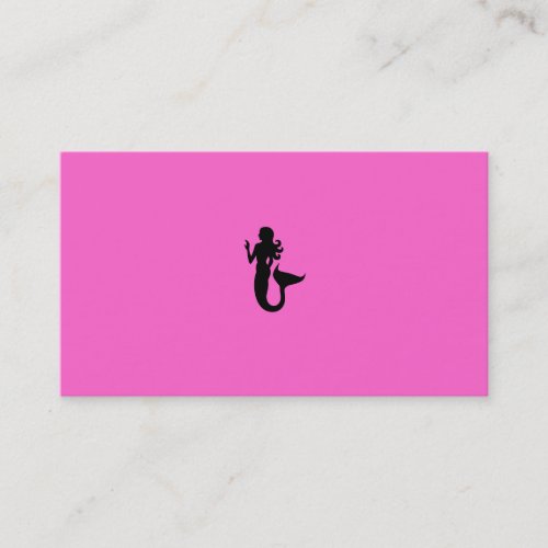 Children's Swim Instructor_Mermaid-themed biz card Business Card