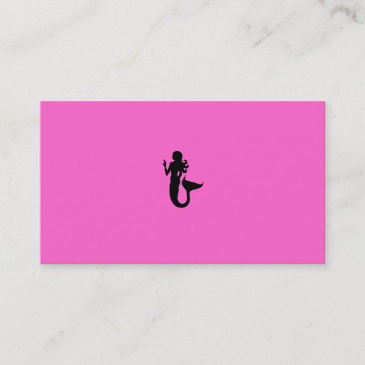 Customizable Children's Swim Instructor_Mermaid-themed biz card Business Card