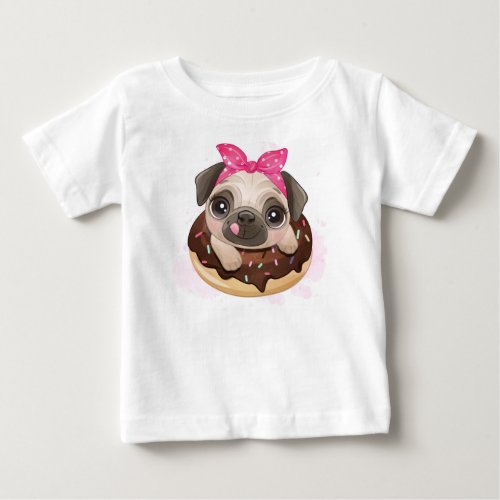 CHILDRENS T_SHIRT  PUG PUPPY